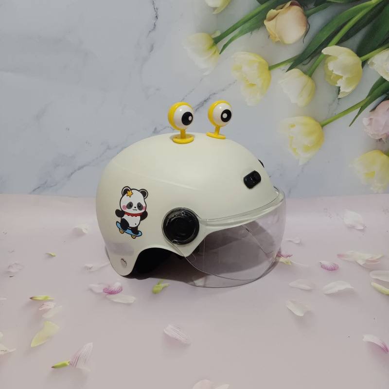 3C certification 1-5 years old electric car motorcycle children's helmet cute cartoon anti-fall summer adjustable helmet