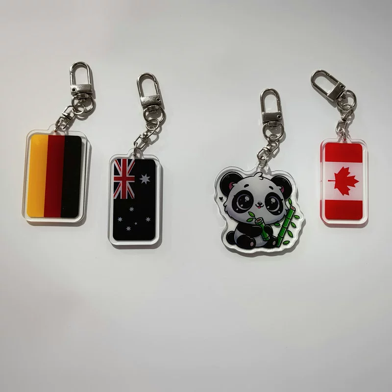 Acrylic cartoon keychain, custom-made