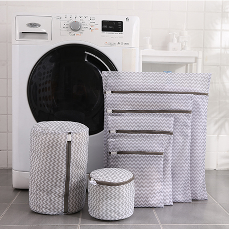 2023 new gray water wave pattern laundry bag anti -deformed laundry…