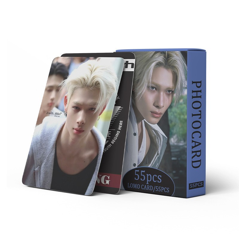 Cadena total, una gran cantidad de stock, 55 hojas de tinta BT SK IVE ATEEZ KPOP, estrellas coreanas alrededor de LOMO