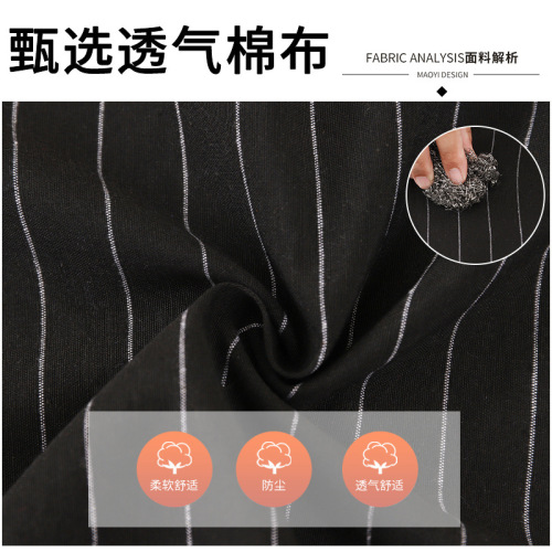 Home kitchen antifouling breathable long-sleeved apron New coveralls catering overalls printed lettering waist men