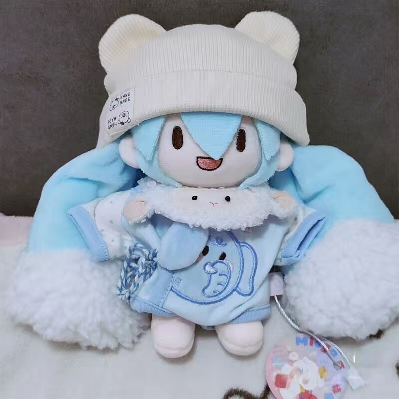 お着替え可15cm雪ミク初音可爱いコットン人形ふふふぬいぐるみお着替え可ぬいぐるみプレゼント朝|undefined