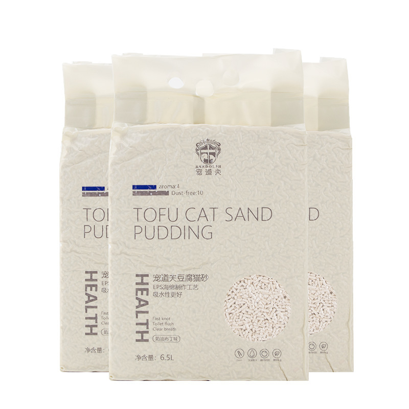 Mascota doff tofu gato camada dosis 6.5L desodorante grupo maíz gato arena fina gato suministros de limpieza para mascotas al por mayor