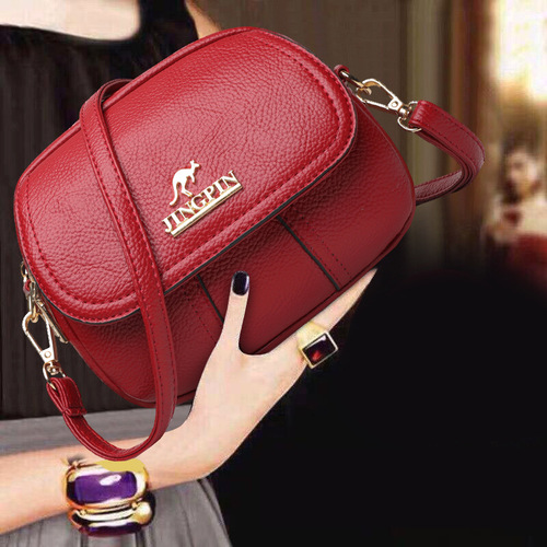 2025 Fashion Small Round Handbag, Stylish and Versatile Three-Layer Shoulder and Crossbody Bag for Women