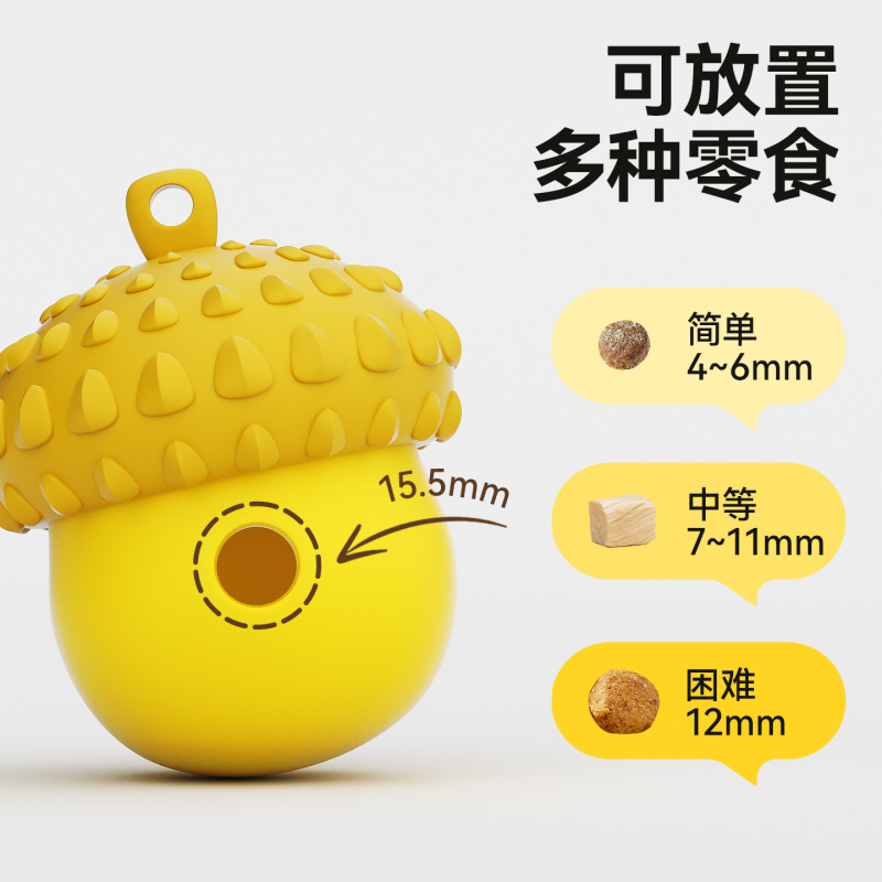 宠物狗狗漏食玩具浆果硅胶松果益智互动漏食器耐咬狗狗磨牙玩具|undefined