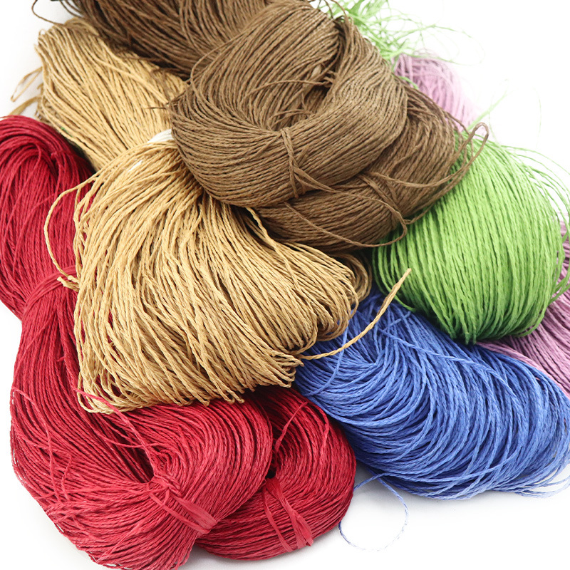 散称公斤纸绳厂家批发手工DIY包包帽子拉菲草线编织原材料绳子