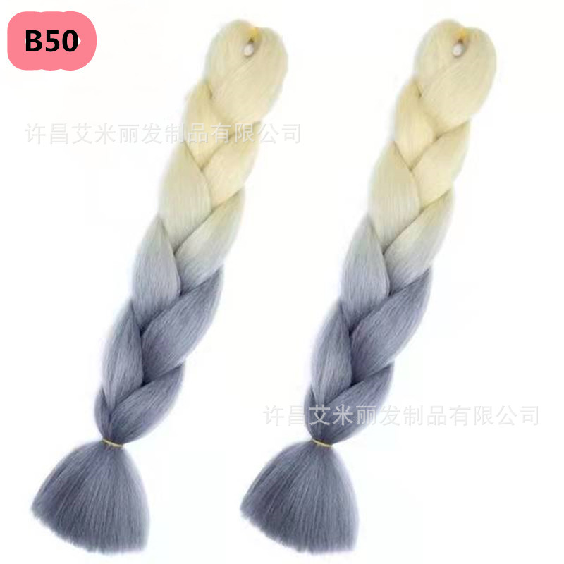 Trenzas africanas con cabello rosa渐 – materiales de alta temperatura, estilo boxeador