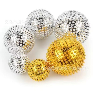 Spot Cross-border Hot Selling Hand Magnetic Massage Ball Thorn Ball ABS Massage Ball Physiotherapy Hand Massage Ball Bulk