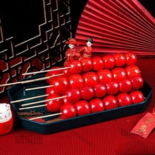 仿真糖葫芦串模型假老北京冰糖葫芦水果摆件摄影道具儿童玩具道具