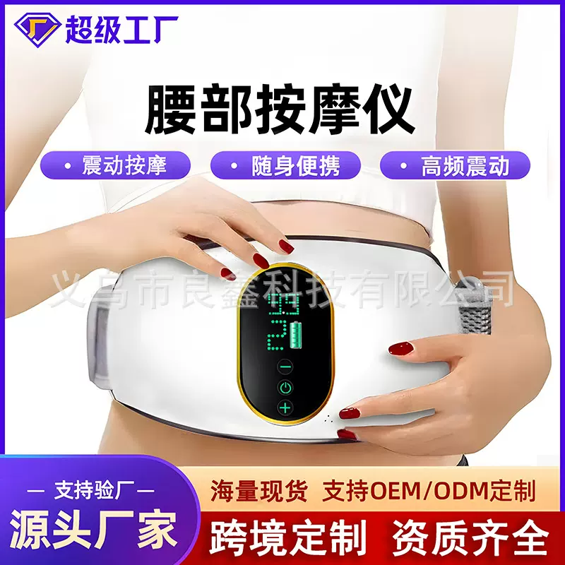 定制跨境按摩腰带健身器材家用充电抖抖机多功能腰部按摩仪