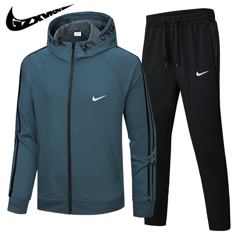 Cross-Border Men's Clothing 2025 Autumn Sports and Leisure Suits for Men and Couples Cardigans Large Size Running Sportswear Two-Piece Set for Women