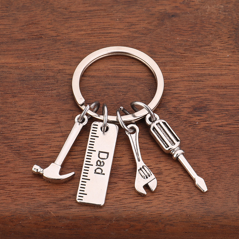 Christmas Father's Festival Gift IF Daddy cannot fix it hammer up the hits wrench keychain 4