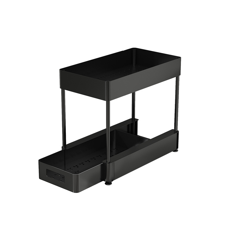 Estante de especias de cocina desmontable de Amazon, organizador de baño, estante de almacenamiento debajo del fregadero para gabinete de sala de estar, tipo cajón