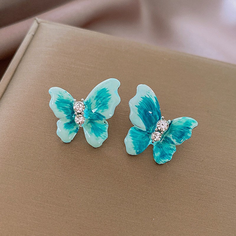 Pendientes de perlas de flores de diamantes con aguja de plata Pendientes de temperamento dulce de moda elegante francesa Pendientes de lujo ligero de alta gama mujeres