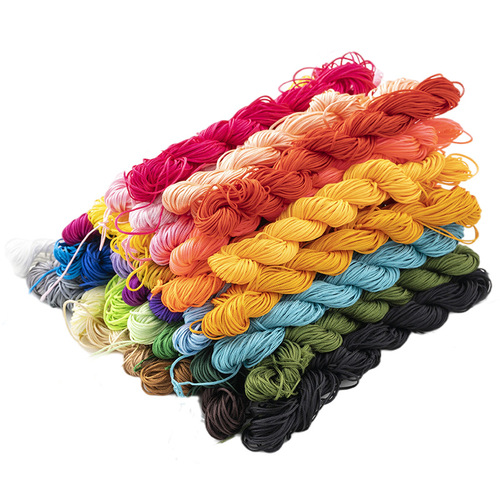 diy handmade accessories red wire cored wire braided Chinese knot 1MM wire A jade wire beaded bracelet line rope