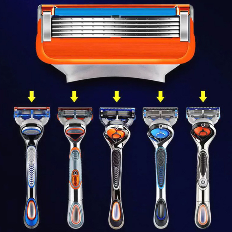 Manual Razor Universal Gillette Fusion Proglide Fusion5 Men's 5-Layer Blade 6-Layer Razor Holder Handle Manual Razor Universal Gillette Fusion Proglide Fusion5 Men's 5-Layer Blade 6-Layer Razor Holder Handle