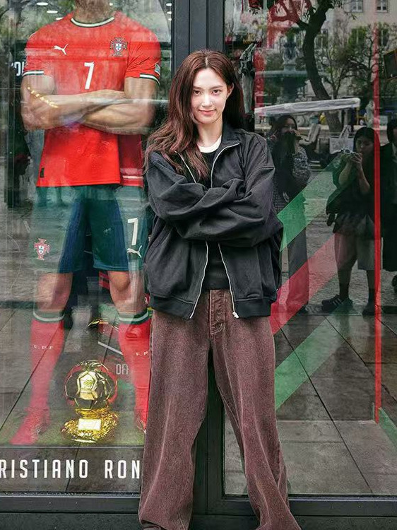 【现】SPE*LL2025秋新品复古拉链短外套简约宽松休闲百搭夹克女|undefined