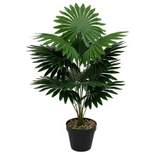 厂家直销亚马逊仿真绿植桐棕树盆栽北欧风绿色植物盆栽家居装饰品