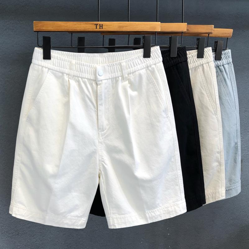 Summer ruffian handsome casual short pants men's plus size 300kg ins tide brand elastic waist loose Korean five-point trousers Summer ruffian handsome casual short pants men's plus size 300kg ins tide brand elastic waist loose Korean five-point trousers
