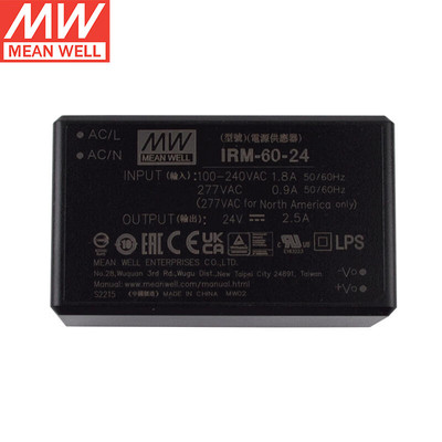 明纬(MEANWELL)IRM-60-24 AC-DC模块开关电源 明纬电源 2.5A 24
