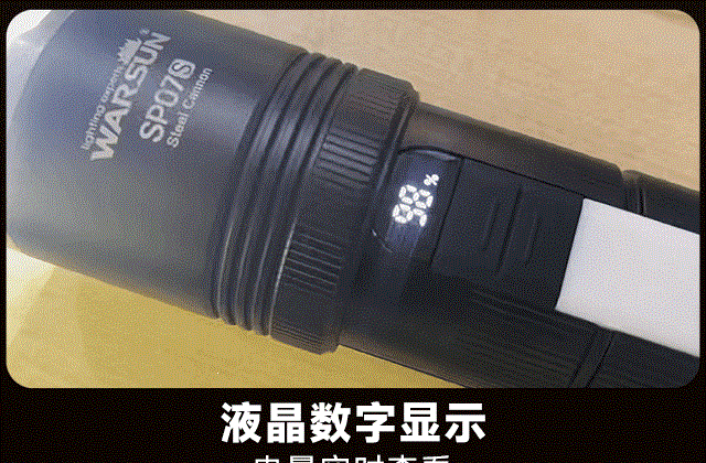 High-brightness rechargeable flashlight, ultra-bright outdoor small portable long-range mini household multi-functional patrol light