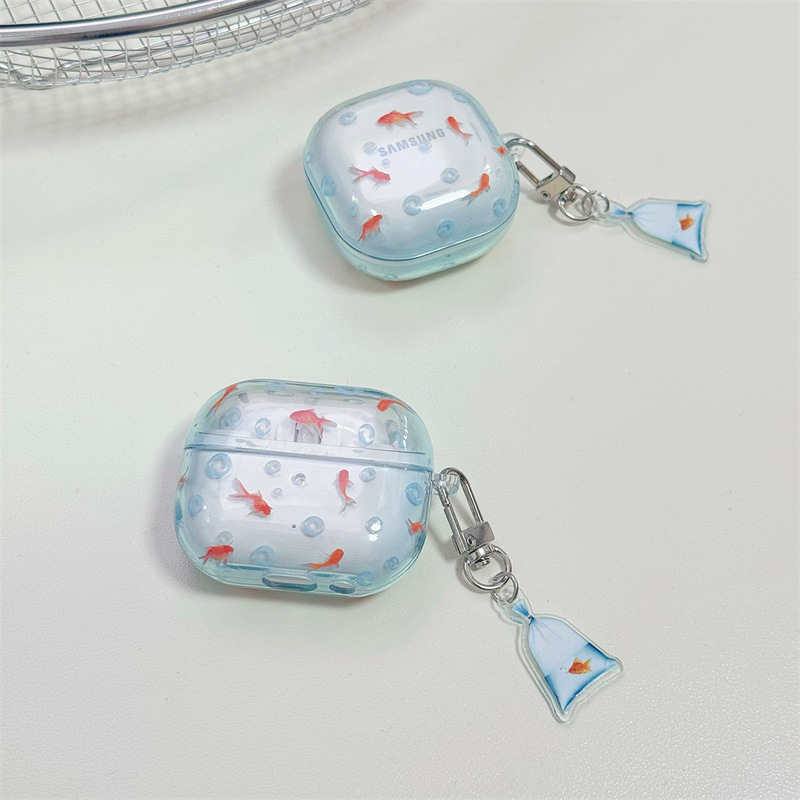 Lucky Koi Cartoon Earphone Case for Samsung Buds4PRO, Personalized Pendant Case, Buds3PRO Protective Cover Lucky Koi Cartoon Earphone Case for Samsung Buds4PRO, Personalized Pendant Case, Buds3PRO Protective Cover