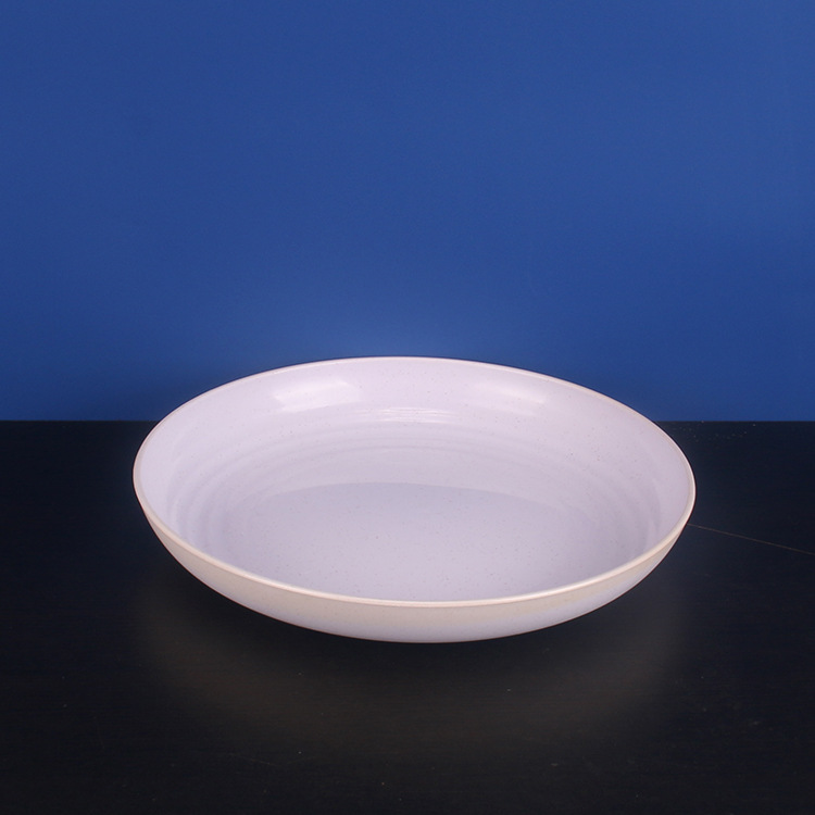 28cm disco 4 Unids paja de trigo placa de la torta placa de fruta resistente a la caída de la placa del hogar restaurante plato vajilla