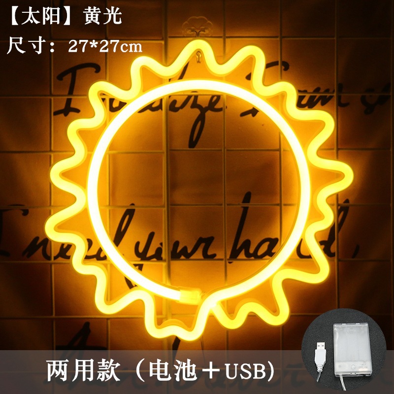 Lámpara de neón LED modelada luz nocturna dormitorio rojo en línea pared decoración lámpara de fiesta de cumpleaños atmósfera lámpara de color