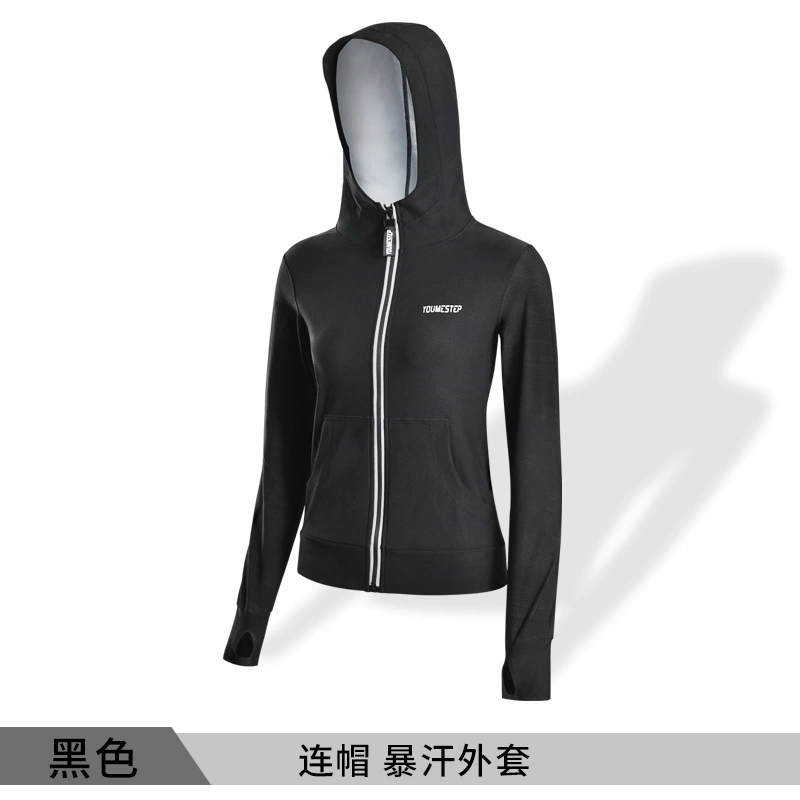Sports set running suit, hooded or stand-collar jacket with leggings, plus sizes S–3XL