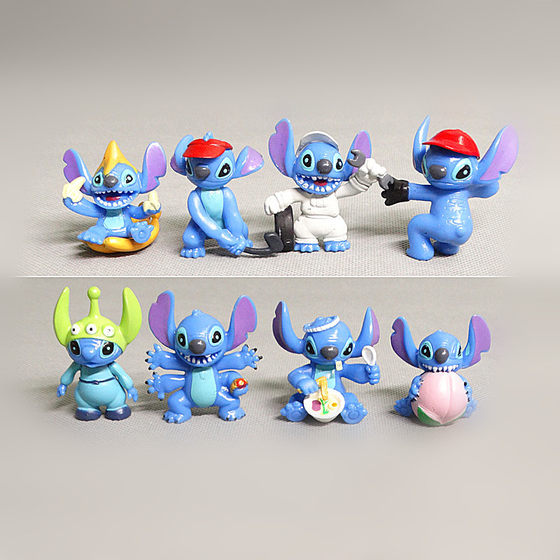 8 Styles Stitch Lilo and Stitch Figure Doll Ornaments DIY Patch Materials