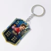 Football acrylic keychain