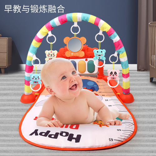 Cross-border baby toy foot piano 0-1 year old newborn intelligence early education 3-6 months baby fitness frame