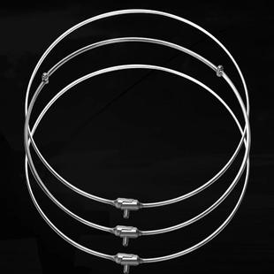 Foldable Stainless Steel Solid Hollow Fishing Net Head Integrated Net Ring Large Fish Net Bag Screw 8mm
