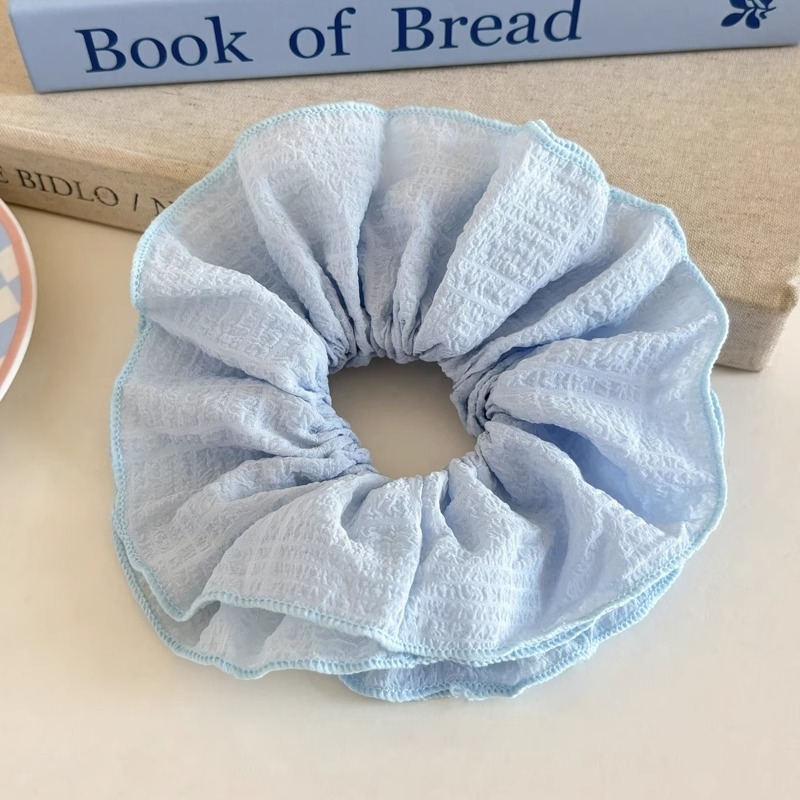 Cuerda para el cabello de intestino grueso azul para niños Cuerda para el cabello de encaje dulce para niñas