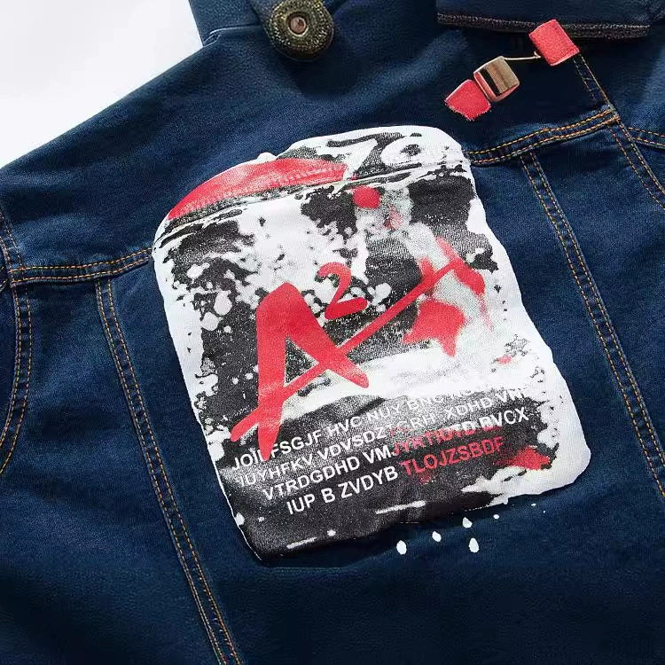 Джинсовая куртка, корейский стиль, slim fit