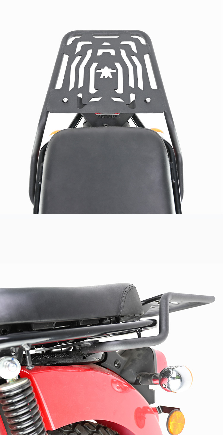 Muscle car Wolf suitable for Honda baby beast CC110 bumper vegetable basket middle shelf tail frame lampshade modification parts carbon steel