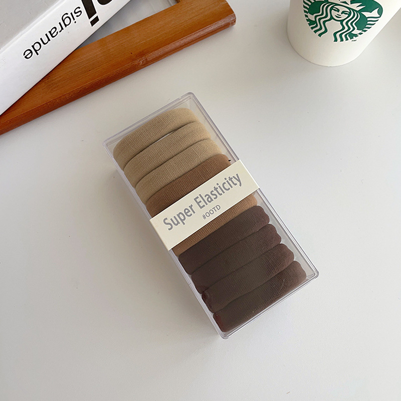 Audaz pelo cuerda pelo anillo pelo adornos sin costuras maotail cabeza cuerda simple no duele alta banda de goma de color elástico