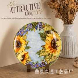 木质展示架复古菜谱架厨房柜台木制烹饪食谱架照片摆台支架物品