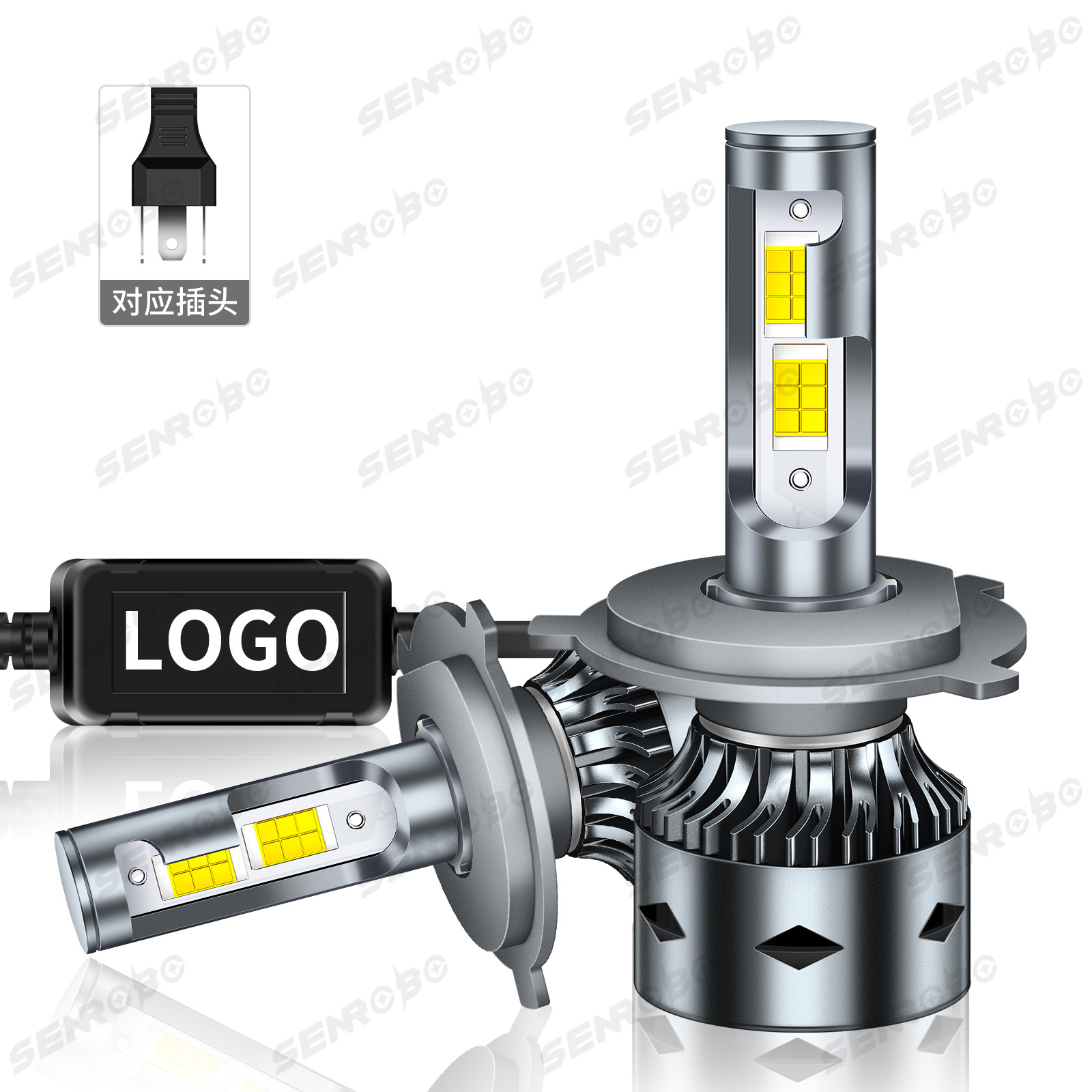Faros LED de coche transfronterizos H7 H1 H11 Super brillante H4 faros de coche modificados 9005 9006 image 8