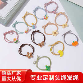 厂家批发现货韩版厂家直供发圈女发绳塑料圈小清新简约头绳发绳
