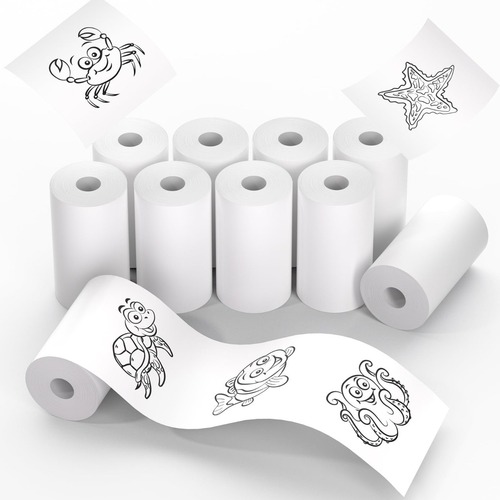 MeowMax Thermal Paper, Adhesive, BPA-Free, Water, Oil, and Dustproof, 10-Year Writable, Non-Drying, 57x25mm Printing Paper