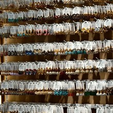 中古vintage银针镶钻炫彩三角形耳环轻奢高级感耳钉小众时尚耳饰