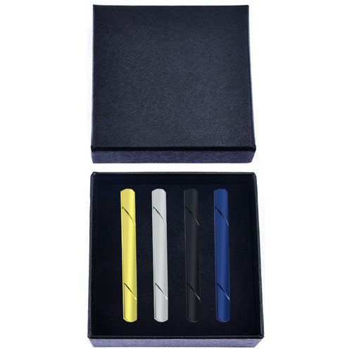 Copper Tie Clip Laser LOGO DIY Electrophoretic Color Men's Gold Black Tie Accessory Clip