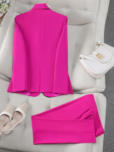 Zihong zihong high-end suit coat for women's autumn and winter new Korean style fashion temperament small man career