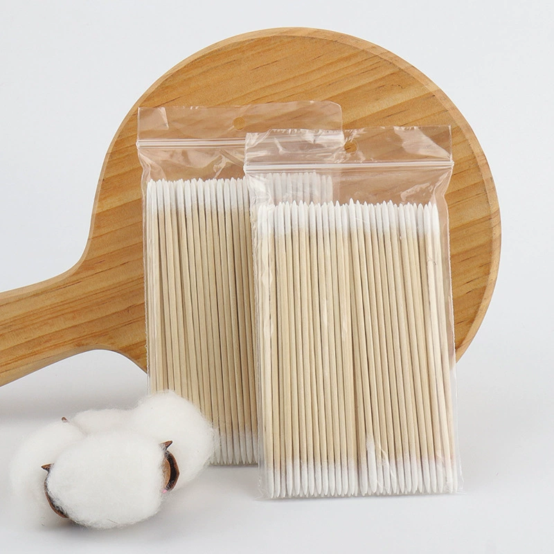 Double-sided disposable cotton swabs for eyelashes, cosmetic cotton brush, wholesale