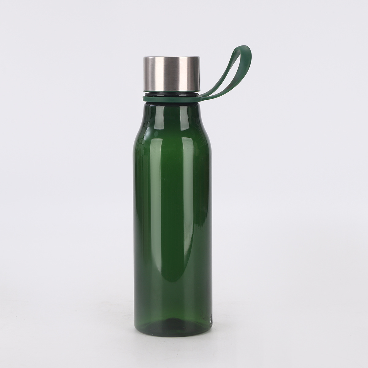 Explosión de nuevos productos de acero inoxidable taza de plástico transparente botella de agua deportiva de moda creativa con cuerda taza de agua portátil al por mayor