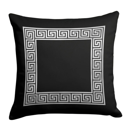 Hot-selling new European and American bohemian-style Greek-key pattern waterproof pillowcase—creative outdoor cushion cover for seating