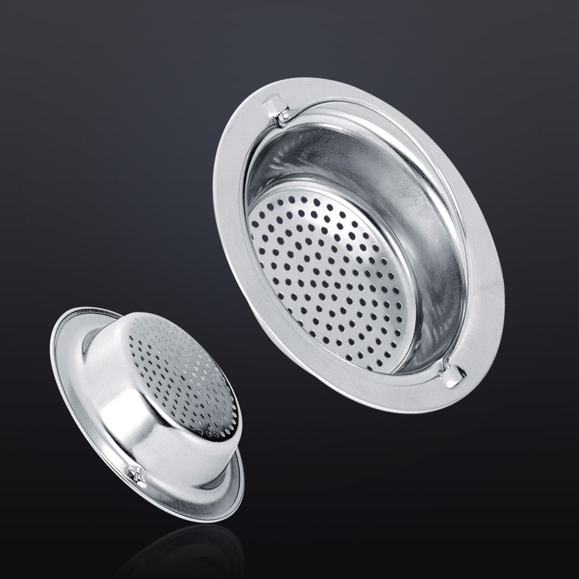HaoDe Stainless Steel Kitchen Sink Strainer Dishwasher Basket Drain Filter Mesh Anti-Clog Special for Cross-Border Supply