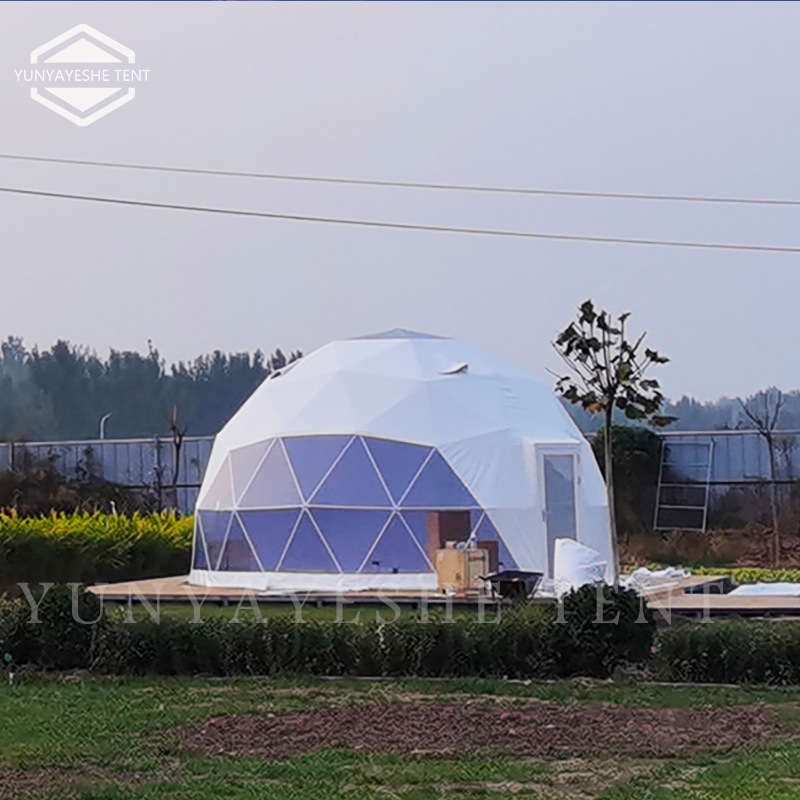 厂家出售星空帐篷 穹顶篷房 室内配PU软包内衬 高端品质 舒适空间