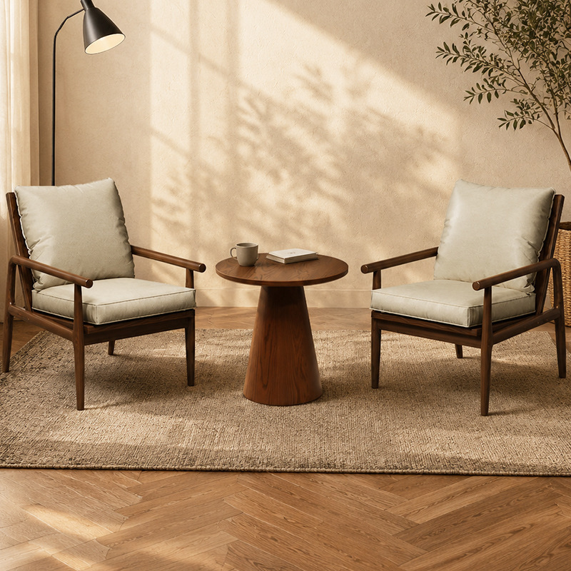 Casual table and chair set, one table and two chairs, three-piece set for balcony, small apartment, single sofa chair, hotel and guesthouse room Casual table and chair set, one table and two chairs, three-piece set for balcony, small apartment, single sofa chair, hotel and guesthouse room